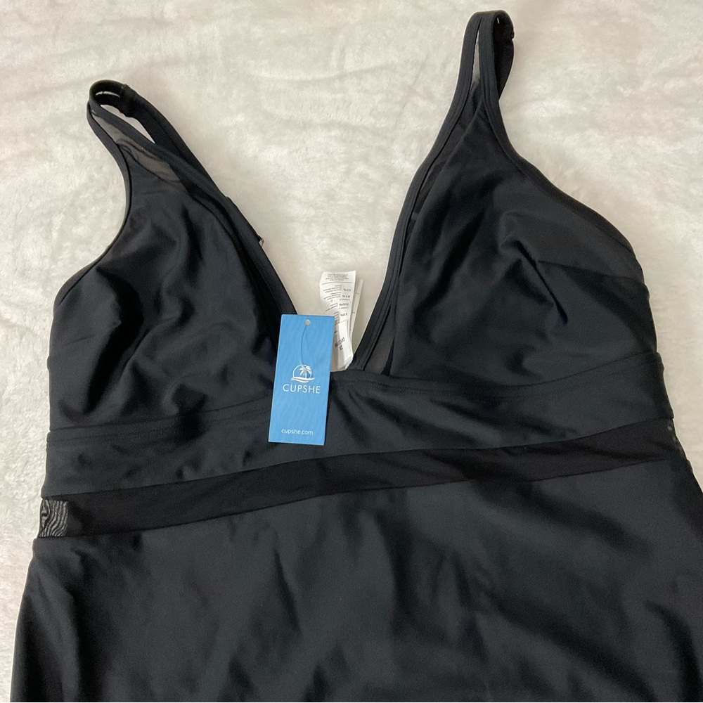 Black one piece bathing suit Size 1X - NWT - Picture 2 of 4